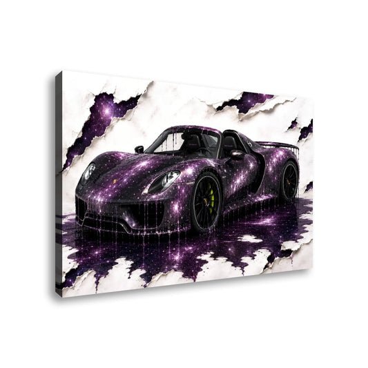 Canvas Prints Wall Art Galaxy Porsche 918
