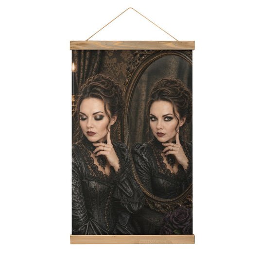 Linen Canvas Wall Art Mirror Mirror