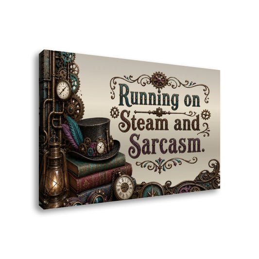Canvas Prints Wall Art Steampunk Running on Steam