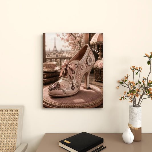 Canvas Prints Wall Art  Steampunk Heel Pale Pink